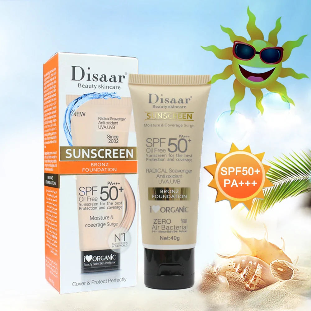 Disaar Sunscreen Bronz Foundation Spf 50+ Oil Free 40G