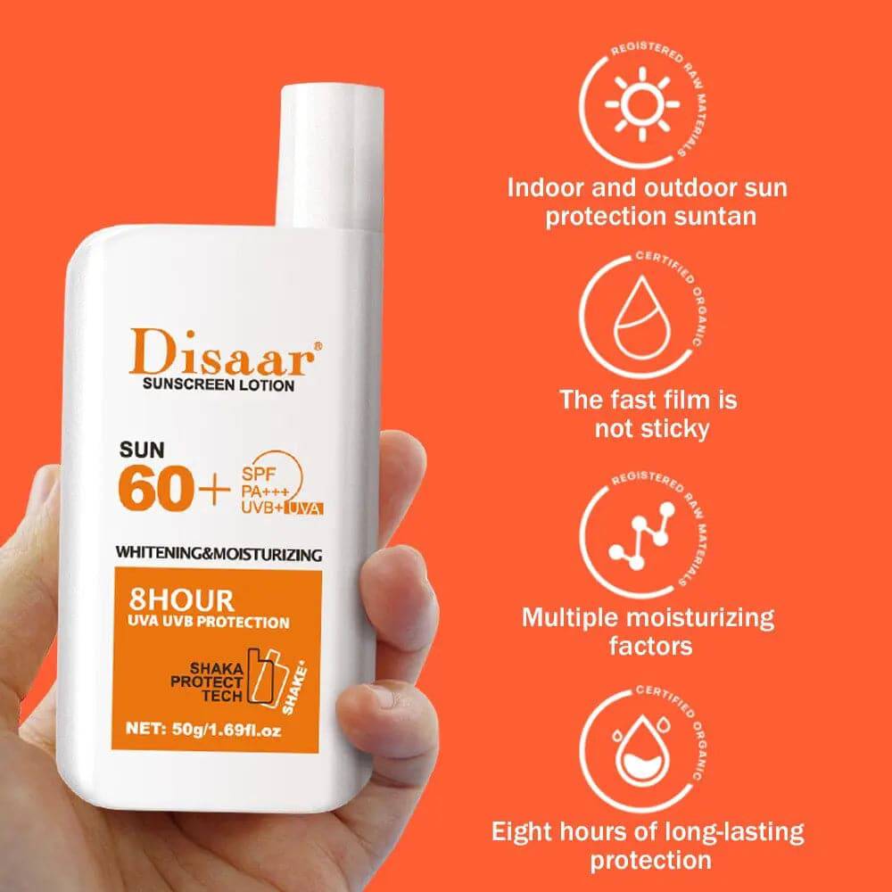 DIsaar Sunscreen Lotion Spf60+ High Protection 50G - My Store