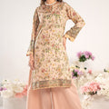 Odyssey By Dor Stitched Co Ords Printed Jacquard Chapter-01 Suit-DJOC-02-Peach