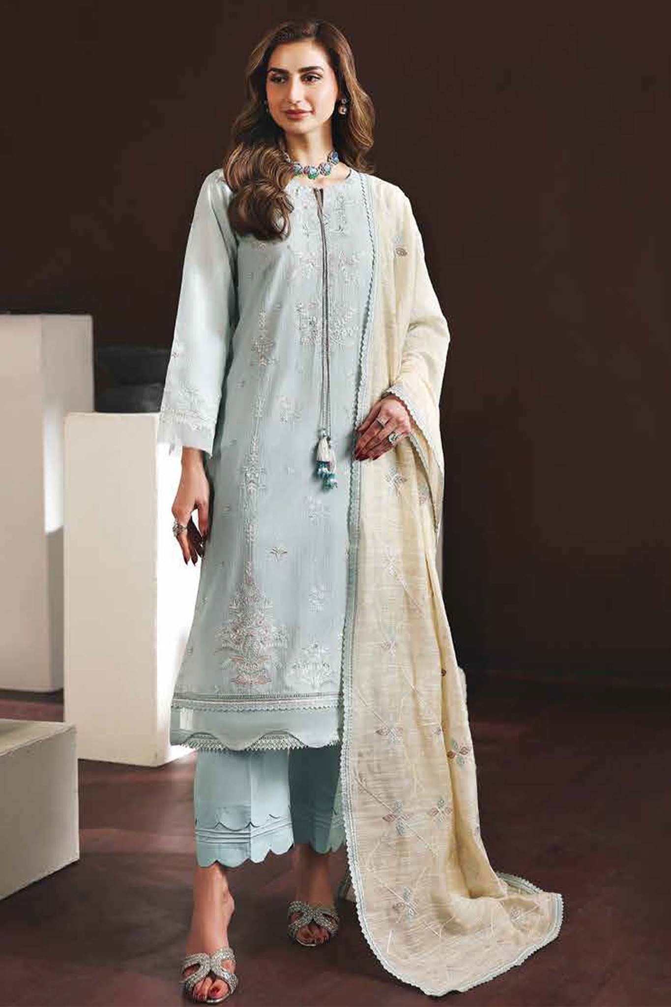 Core - Daria By Riaz Arts Unstitched 3 Piece Summer Vol-01 Suit-DL-01
