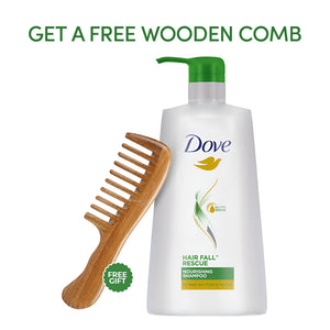 Dove Hair Fall Rescue Shampoo 700ml + FREE WOODEN COMB