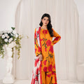 Feathers Unstitched 3 Piece Digital Printed Lawn Summer Suit-HARMIX-FT710