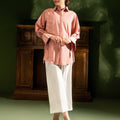 Nairah Shirts Summer Solids Suit-Dusty Rose