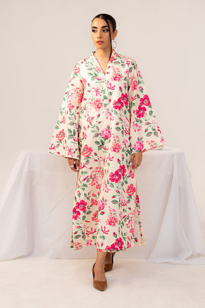 Fleur Co Ords By Sheenora Stitched 2 Piece Lawn Silk Collection'2025-CRIMSON