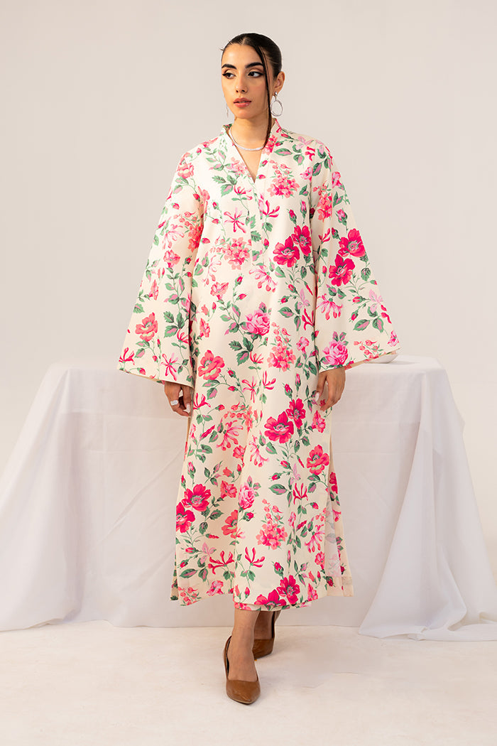 Fleur Co Ords By Sheenora Stitched 2 Piece Lawn Silk Collection'2025-CRIMSON