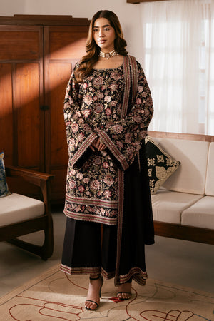 Meeru By Sheenora Stitched 3 Piece Festive Pret Collection'2025-MIDNIGHT LUXE