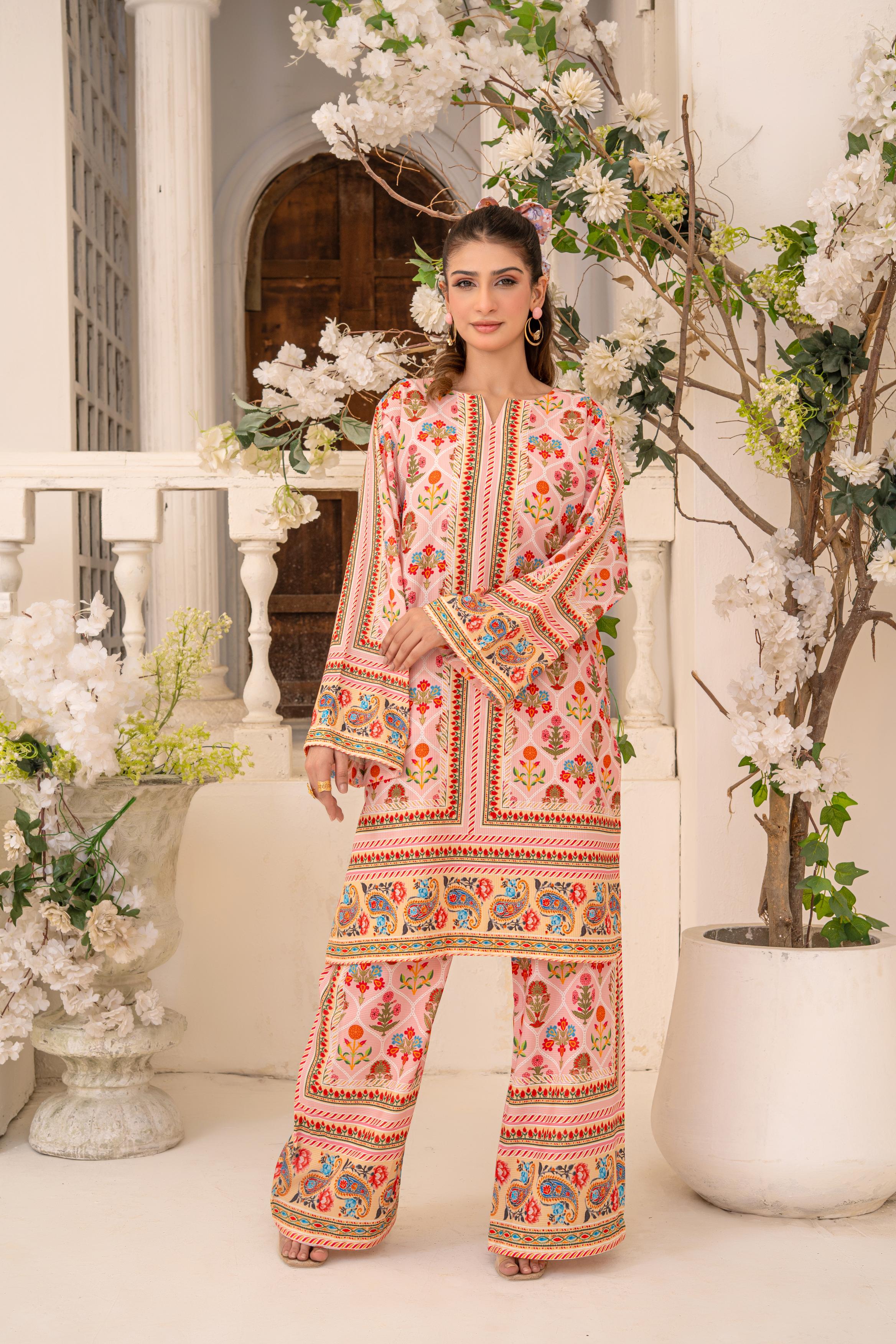 Zar E Gul By Abeera Stitched 2 Piece Poly Lawn Suit-ZG-04