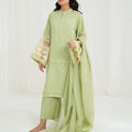 Charaghan By Qariney Stitched 3 Piece Winter Vol-02 Suit-Pistachio