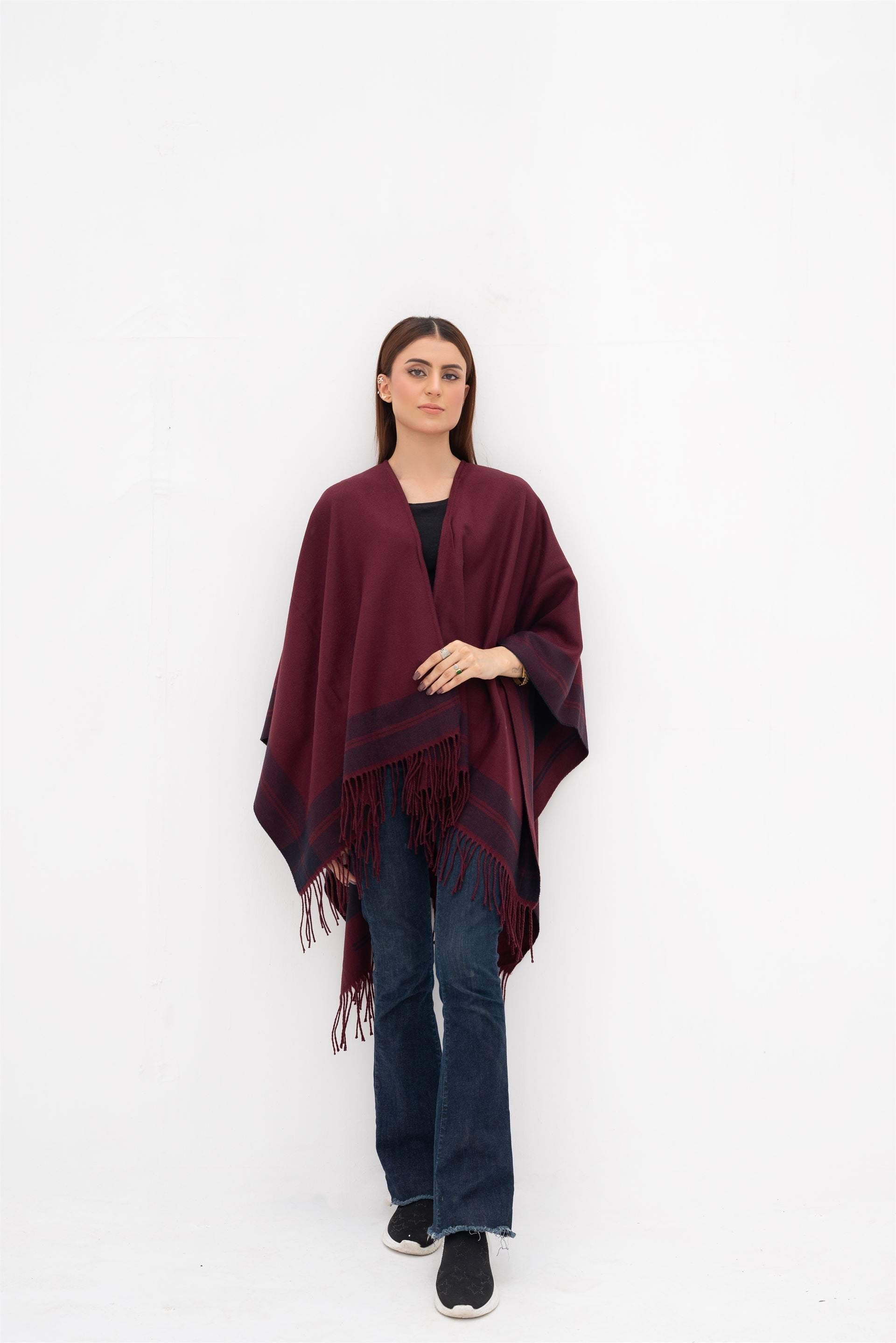 Shazam By Manahils Premium Cape Shawl Winters Collection'2025-50