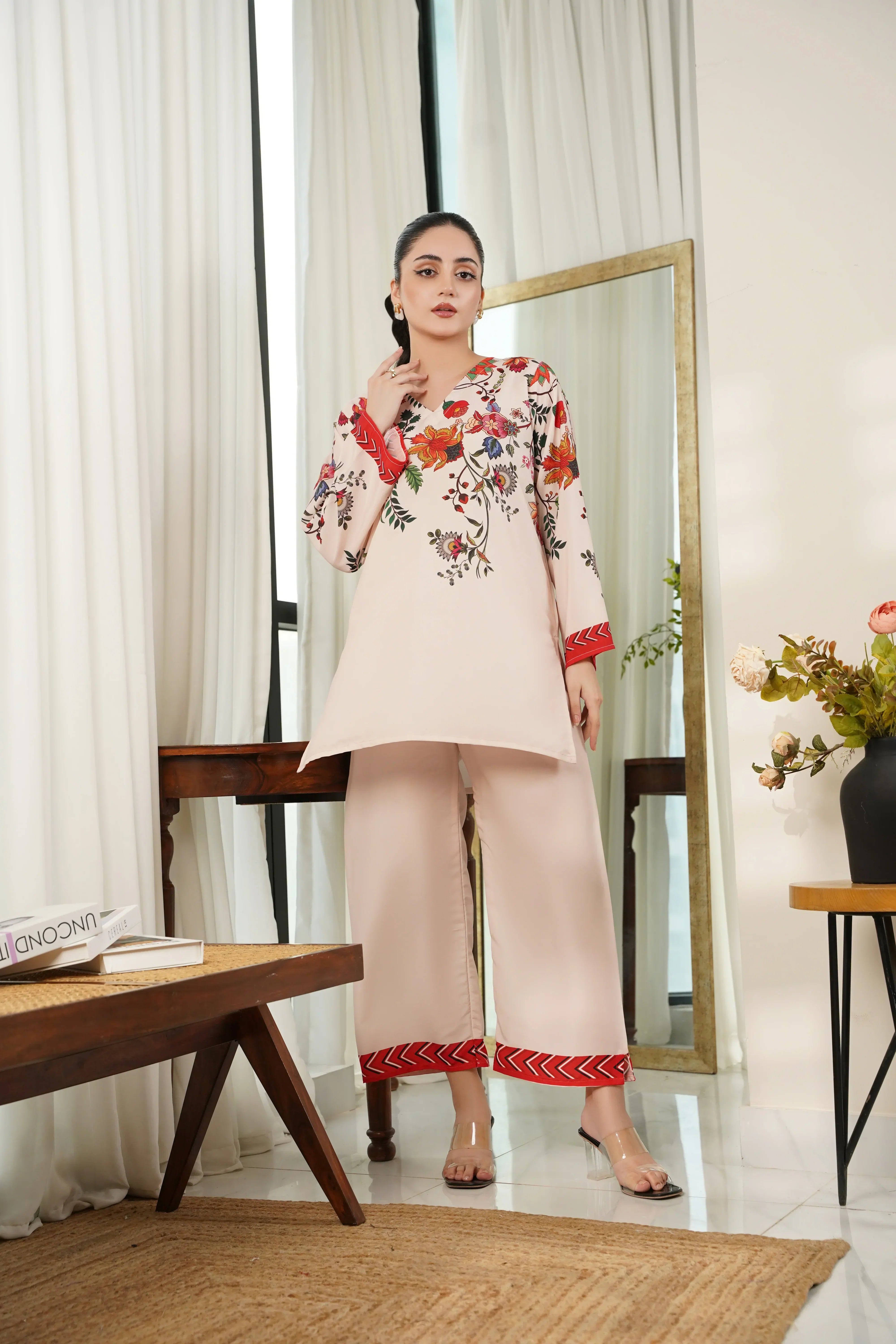 Dhaga Stitched 2 Piece Crepe Collection'2025-Leora