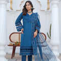Threads & Weaves Stitched 3 Piece Pret Emb Viscose Collection-07