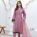 Threads & Weaves Stitched 3 Piece Pret Emb Viscose Collection-04