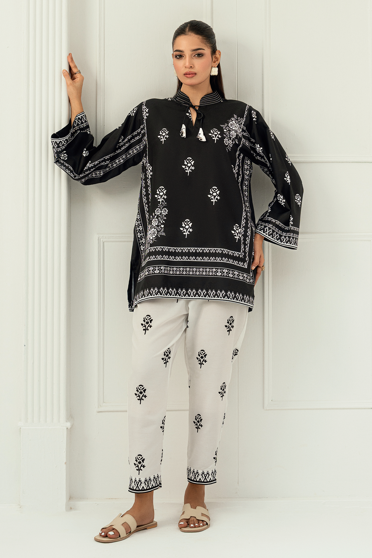 Nairah Stitched Co Ords Summer Suit-Elsa