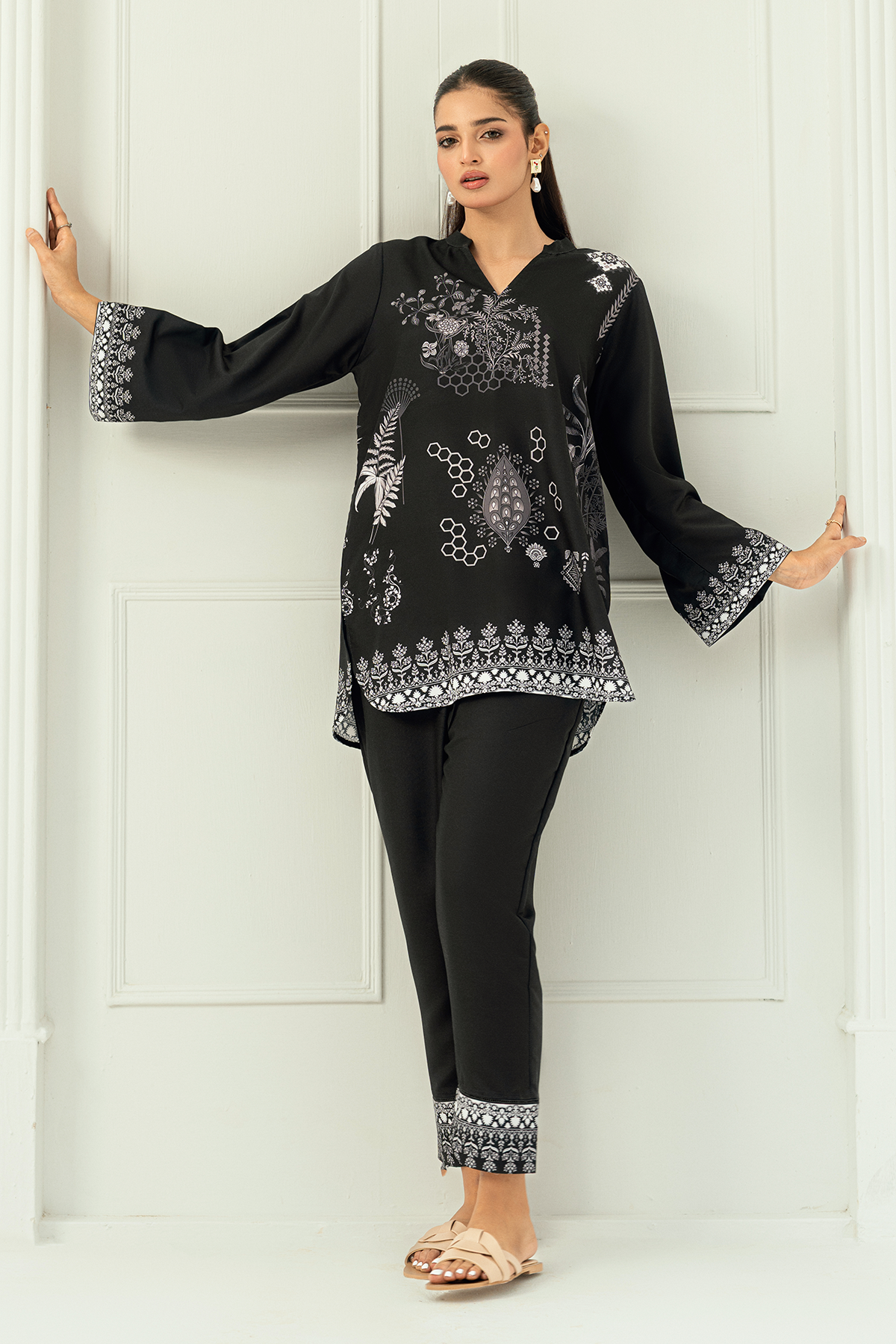 Nairah Stitched Co Ords Summer Suit-Nureh