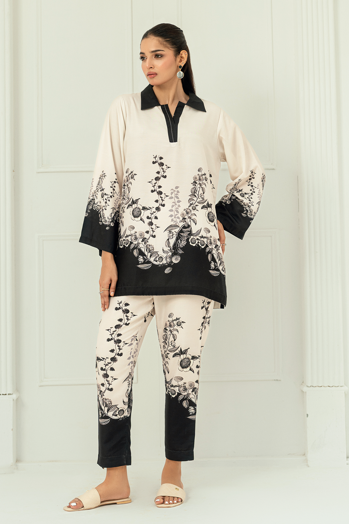 Nairah Stitched Co Ords Summer Suit-Alaya