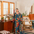 Feathers Unstitched 3 Piece Digital Printed Lawn Summer Suit-NELAM-FT465