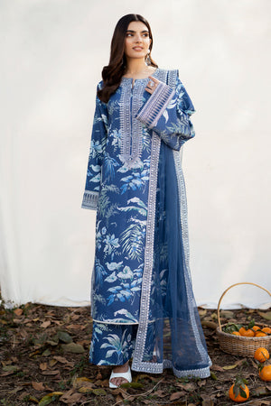 Fresco By Sheenora Stitched 3 Piece Lawn Edit Collection'2025-Royal Serenity