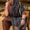Tng By MD Mens Stole Collection-Jaun Elia Stole Black & Gold