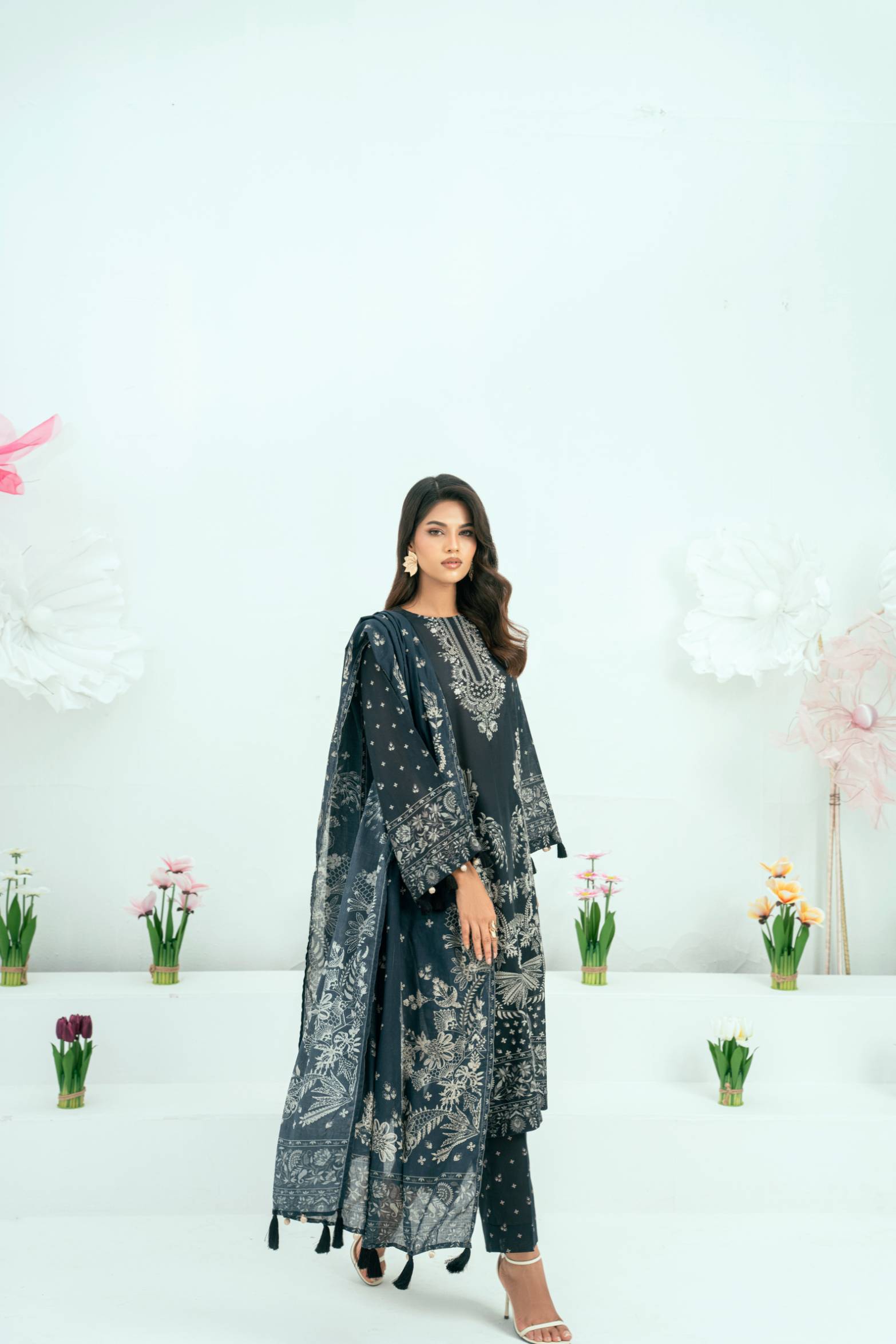 Amal Unstitched 3 Piece Printed Lawn Collection