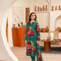 Feathers Unstitched 3 Piece Digital Printed Lawn Summer Suit-MOSS-FT467