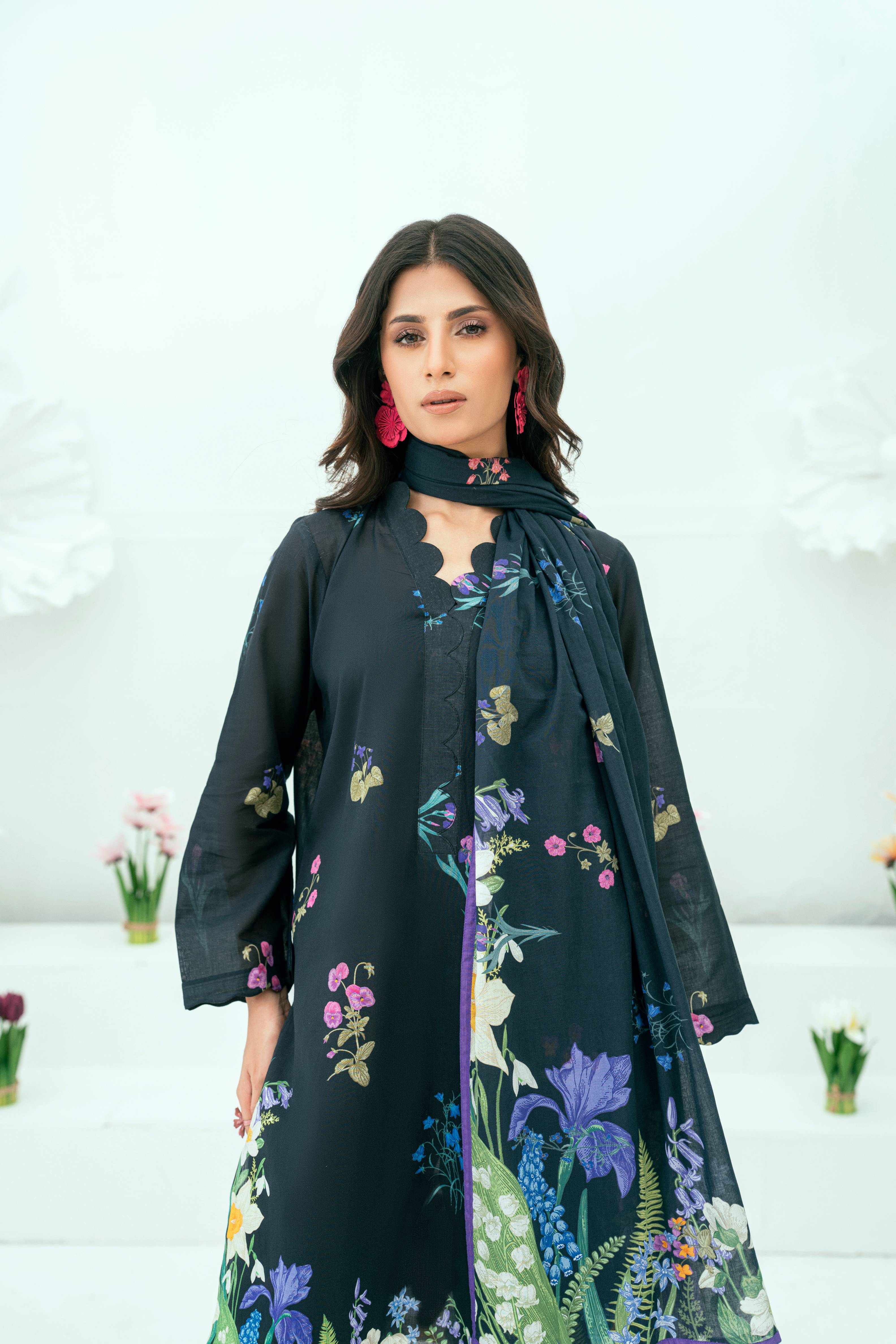 Amal Unstitched 3 Piece Printed Lawn Collection