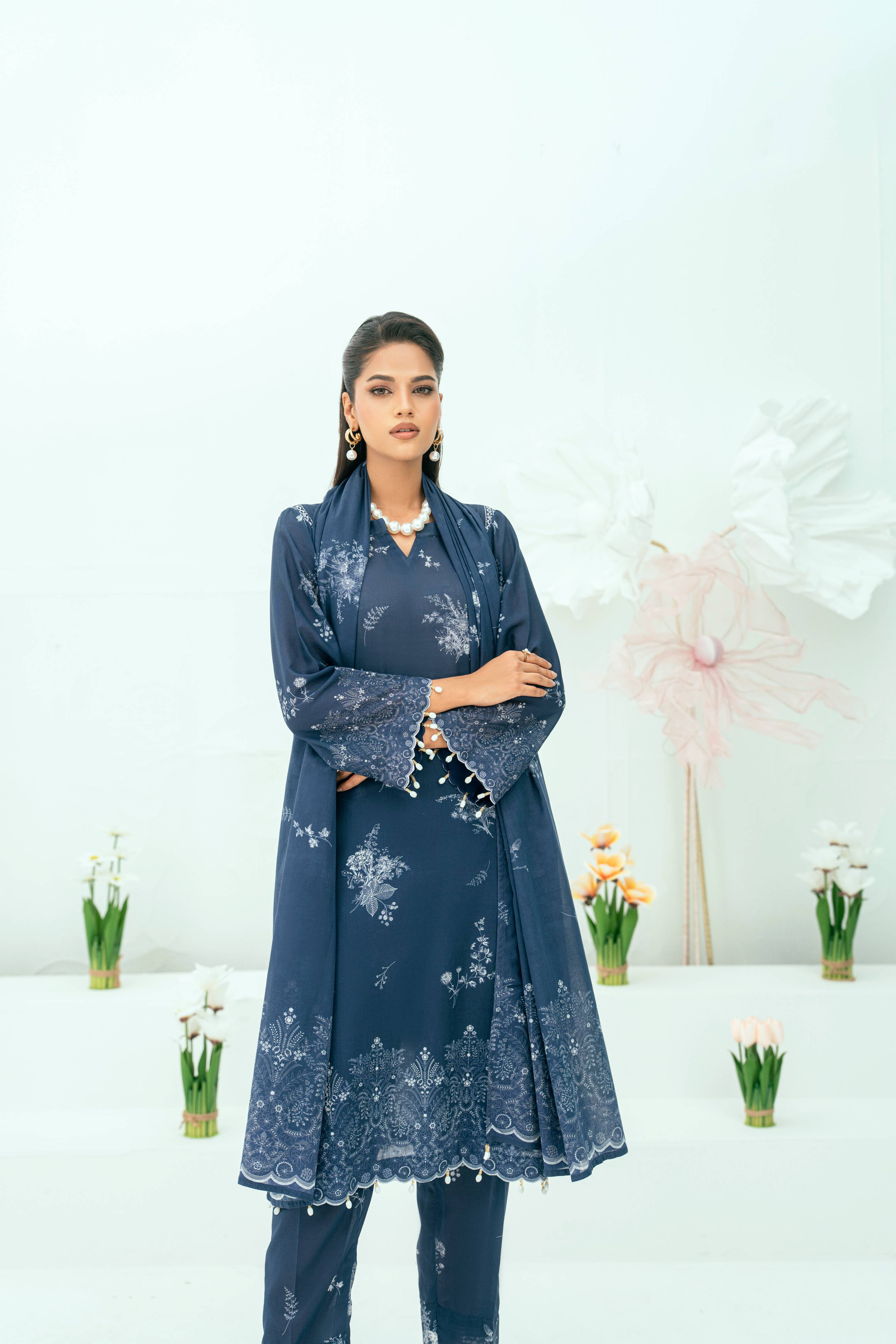 Amal Unstitched 3 Piece Printed Lawn Collection