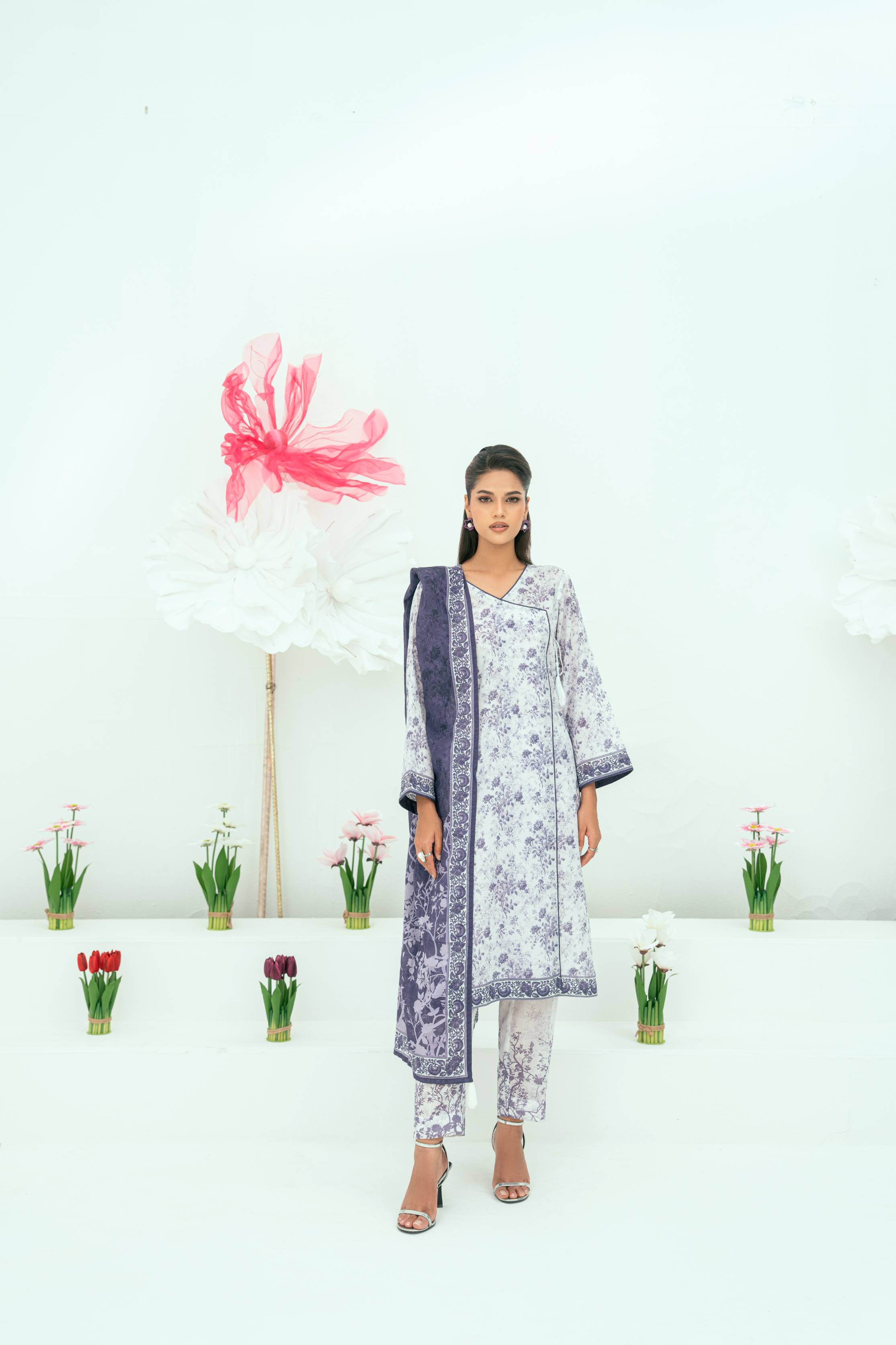 Amal Unstitched 3 Piece Printed Lawn Collection