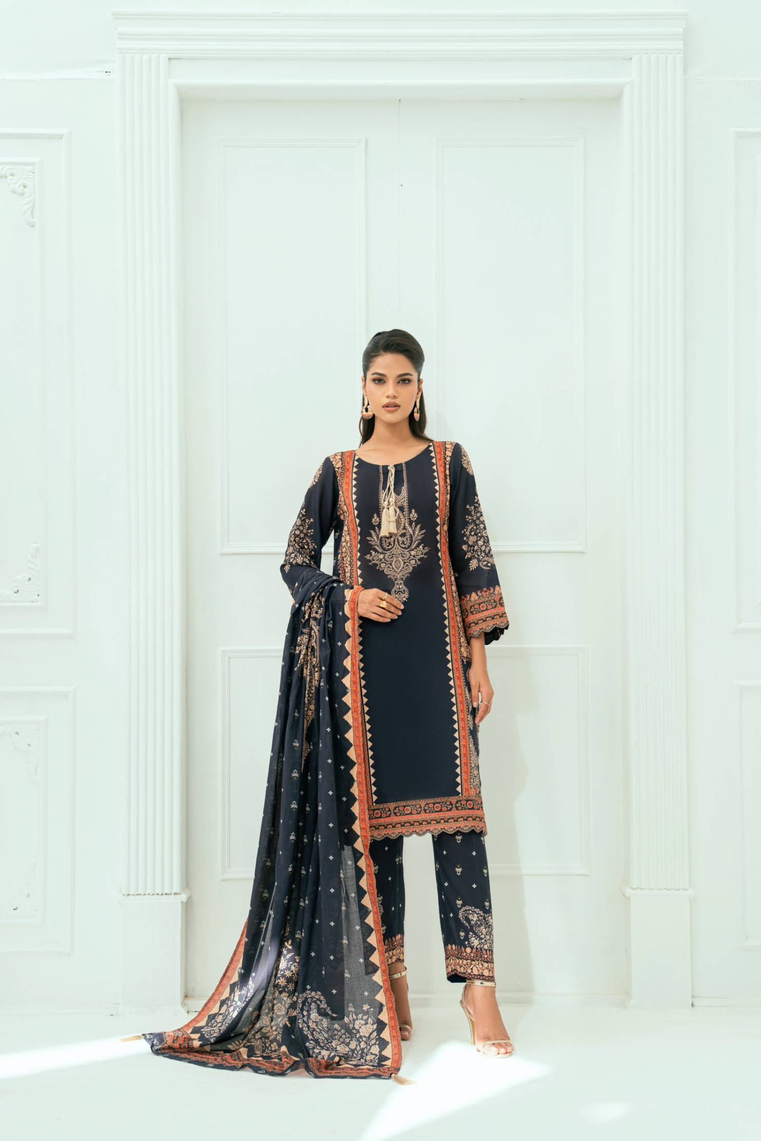 Amal Unstitched 3 Piece Printed Lawn Collection
