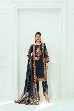 Amal Unstitched 3 Piece Printed Lawn Collection