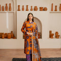 Feathers Unstitched 3 Piece Digital Printed Lawn Summer Suit-SIENNA-FT468