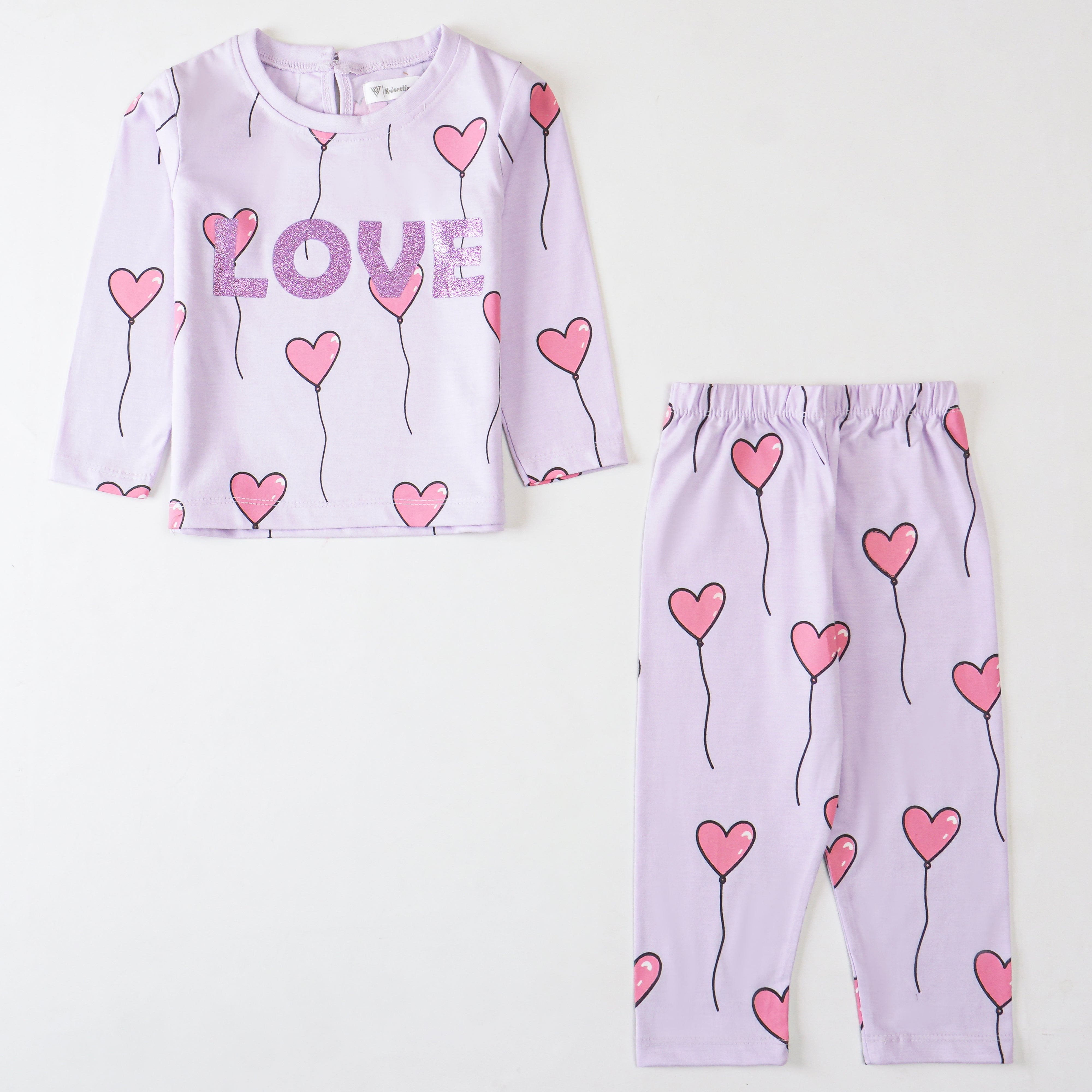 Kjunction Girls Printed Full Sleeve Suit
