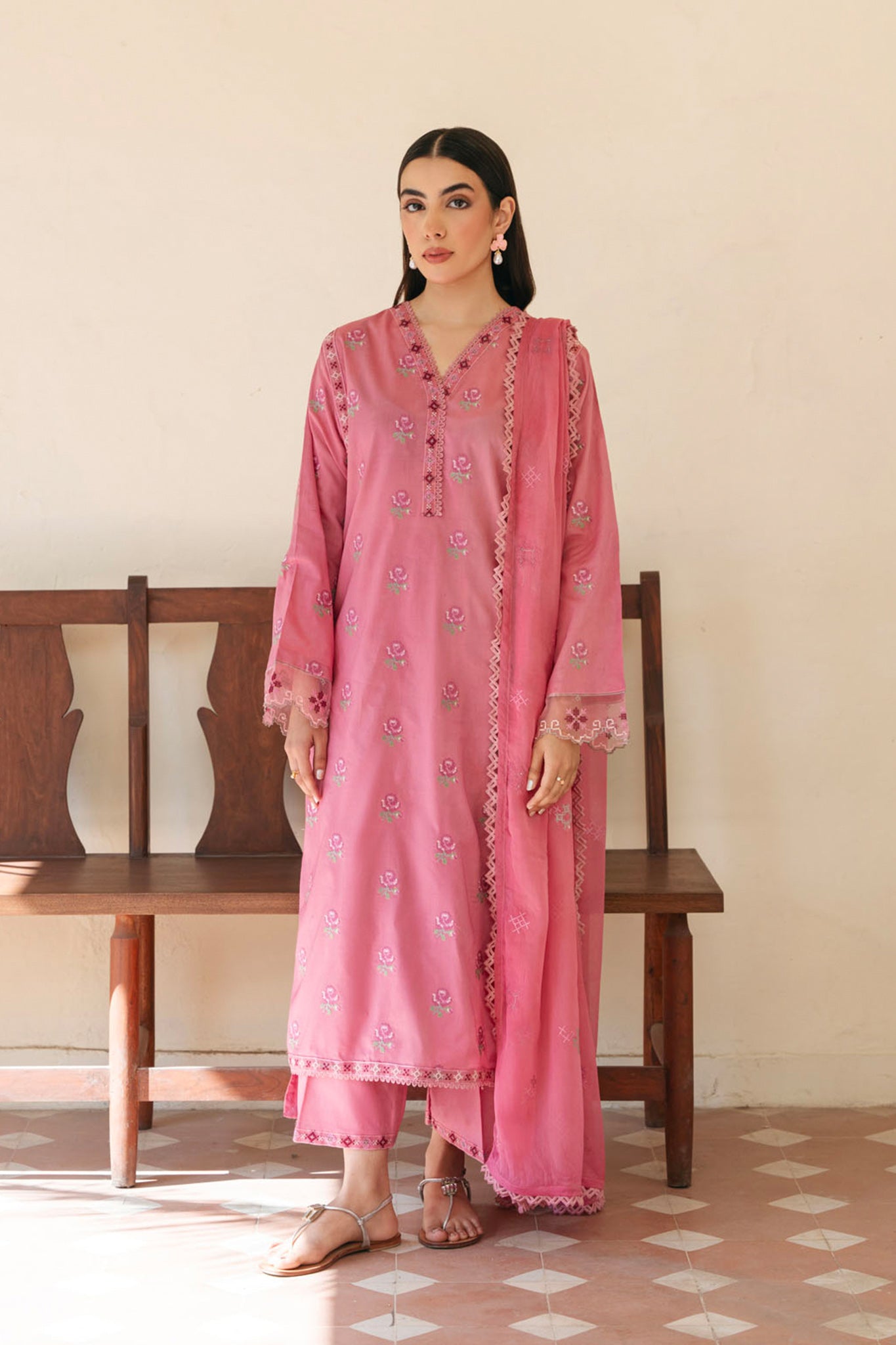 Spring Edit'25 By Mannat Clothing Stitched Collection-Dune