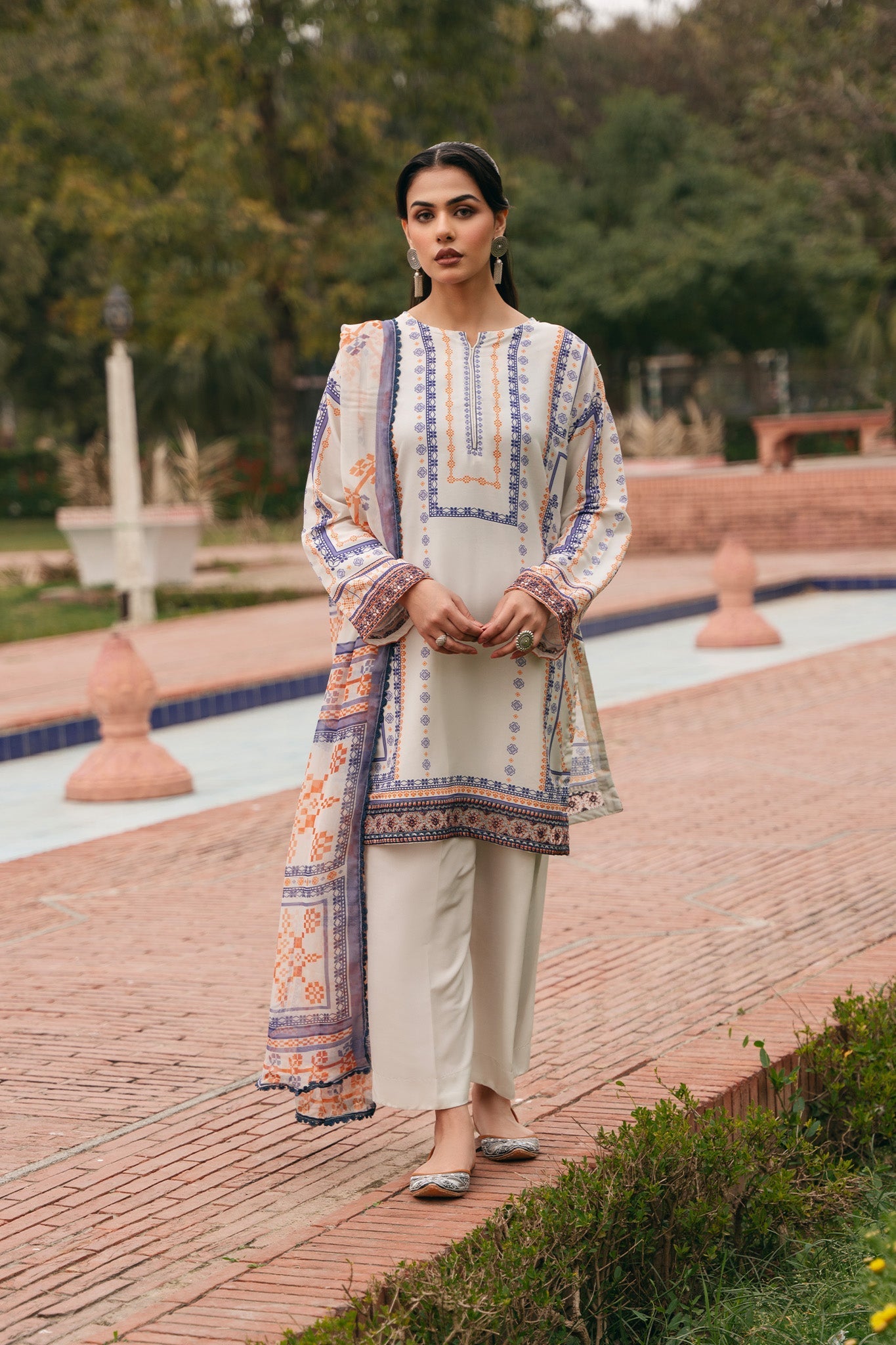 Bloom By Mannat Clothing Stitched Collection-Oat