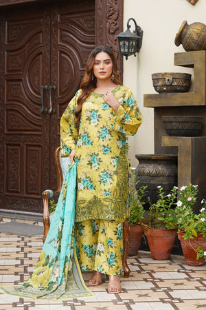 Rang E Gulposh Stitched 3 Piece Lawn Collection'2025-RNG-1208