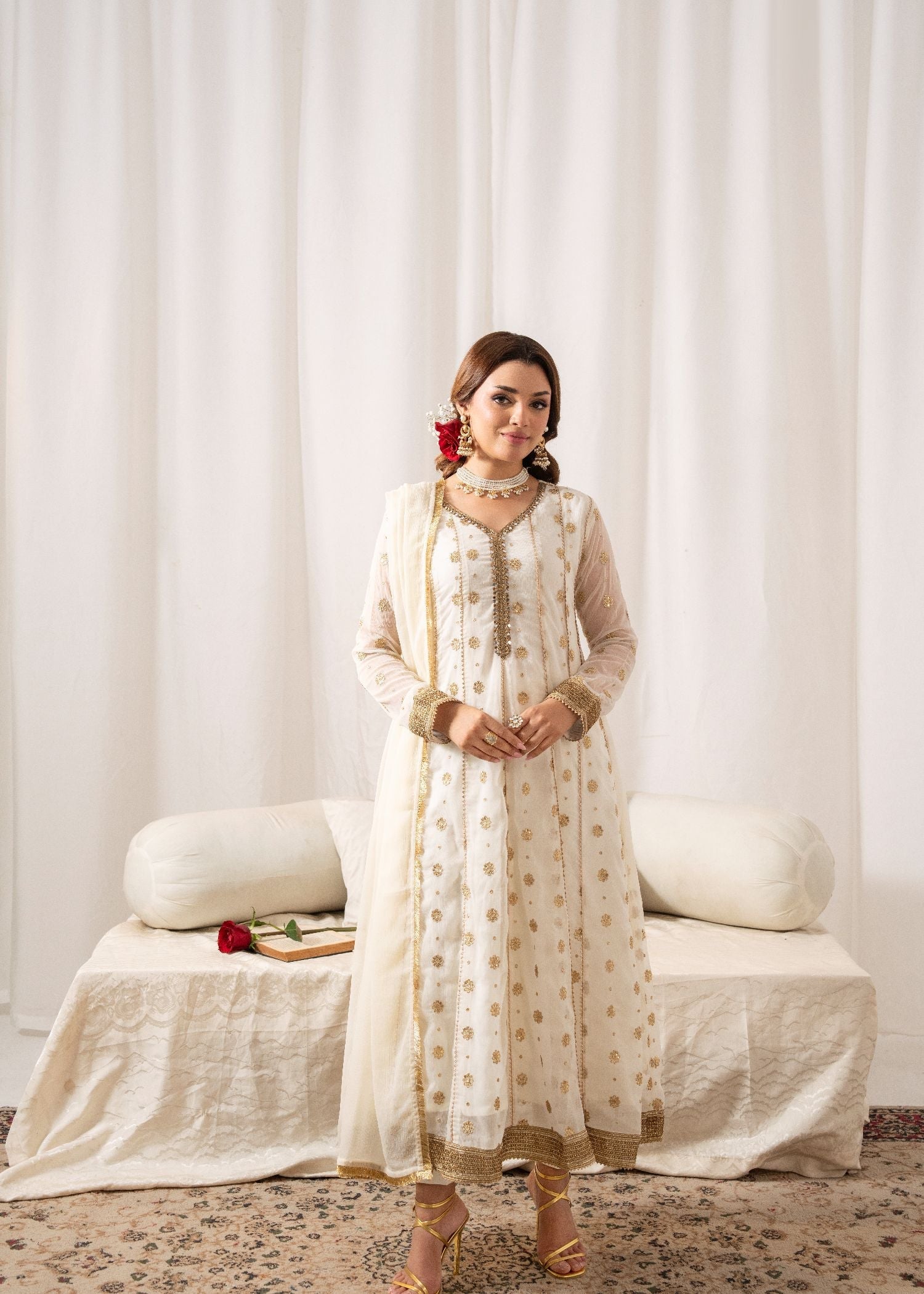 Mehar By Al Harir Stitched 3 Piece Formals Suit-AH014-Mehar-OffWhite