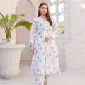 Threads & Weaves Stitched 2 Piece Lawn Collection'2025-White Elegance-RTWL25107