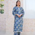 Threads & Weaves Stitched 2 Piece Lawn Collection'2025-Serene Blue Floral Lawn Suit-RTWL25101