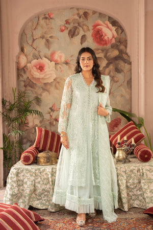 Rang Nirala By Manahils Stitched 3 Piece Formals Collection'2025-K-148-MINT GREEN