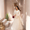 Saffiya By Manahils Stitched 3 Piece Formals Collection'-2025K-160-OFF WHITE