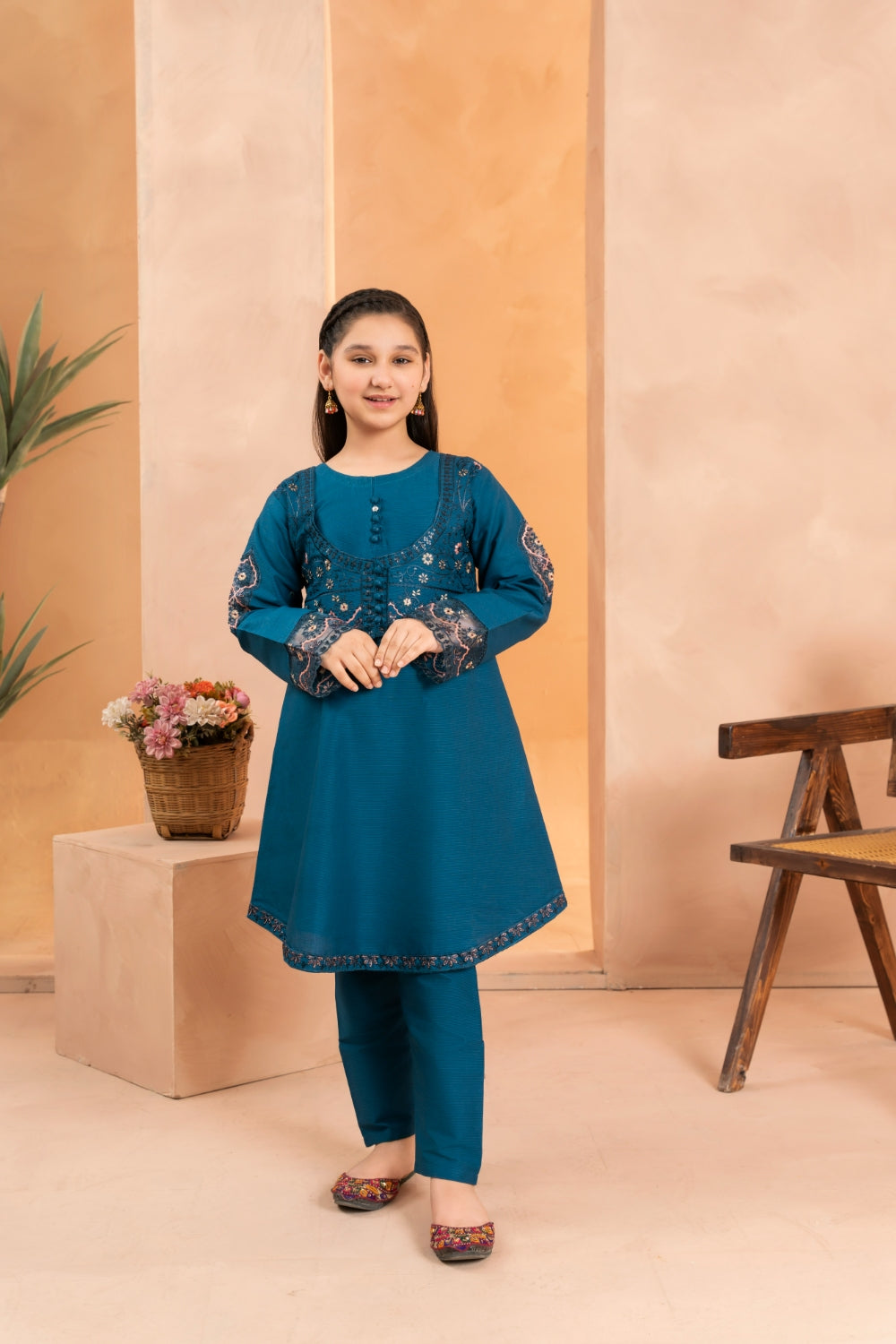 Khayat Stitched 2 Piece Kids Summer Collection'2025 Khayat-Blue