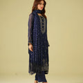 Satrang By Zouj Unstitched 3 Piece Formals Suit-Navy Dusk