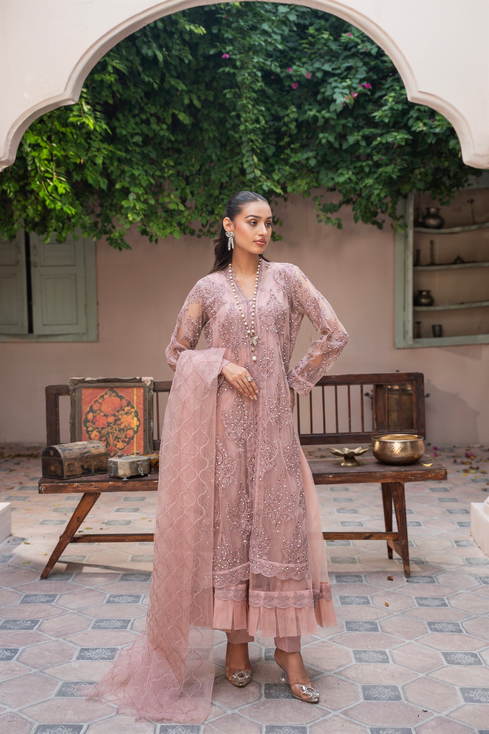 Rang Nirala By Manahils Stitched 3 Piece Formals Collection'2025-K-148-LILAC