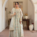 Couture by Manahils Stitched 3 Piece Luxury Formals Collection'2025-001-MINT GREEN