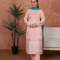 Feathers Unstitched 3 Piece Emb Lawn Summer Suit-Blush Seraphine-Embroidered 3pc