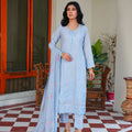 Threads & Weaves 3 PC KARANDI Embroidered Dress-KR24101