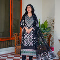 Threads & Weaves 3 PC KARANDI Embroidered Dress-KR24102