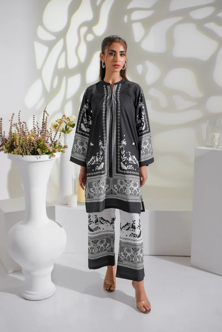 Dhaga Stitched 2 Piece Crepe Collection'2025-Zayra