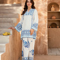 Nairah Co Ords Summer Ramadan Edit Suit-AZURE MOSAIC
