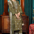 Moksh By Aayra Unstitched Winter Collection'2025-Moss Green