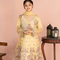 Khayat Stitched 3 Piece Kids Formals Collection'2025 Lemon Yellow